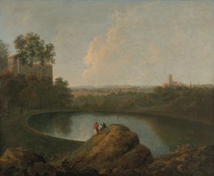 Het hoofd van het Meer van Nemi
